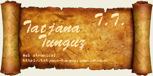 Tatjana Tunguz vizit kartica